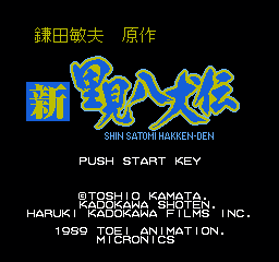 新里见八犬传 - 光与闇之战 (日版) (角色扮演)